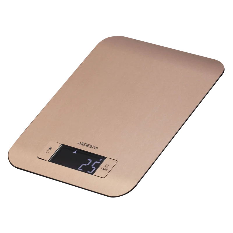 Электронные кухонные весы  ardesto sck-898r, бронзовый 2