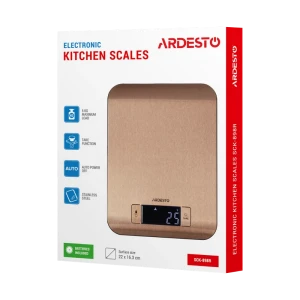 Электронные кухонные весы  ardesto sck-898r, бронзовый Thumbnail 5