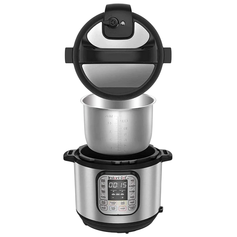 Aparat de gătit multifuncțional sub presiune instant pot duo 6, argintiu 2