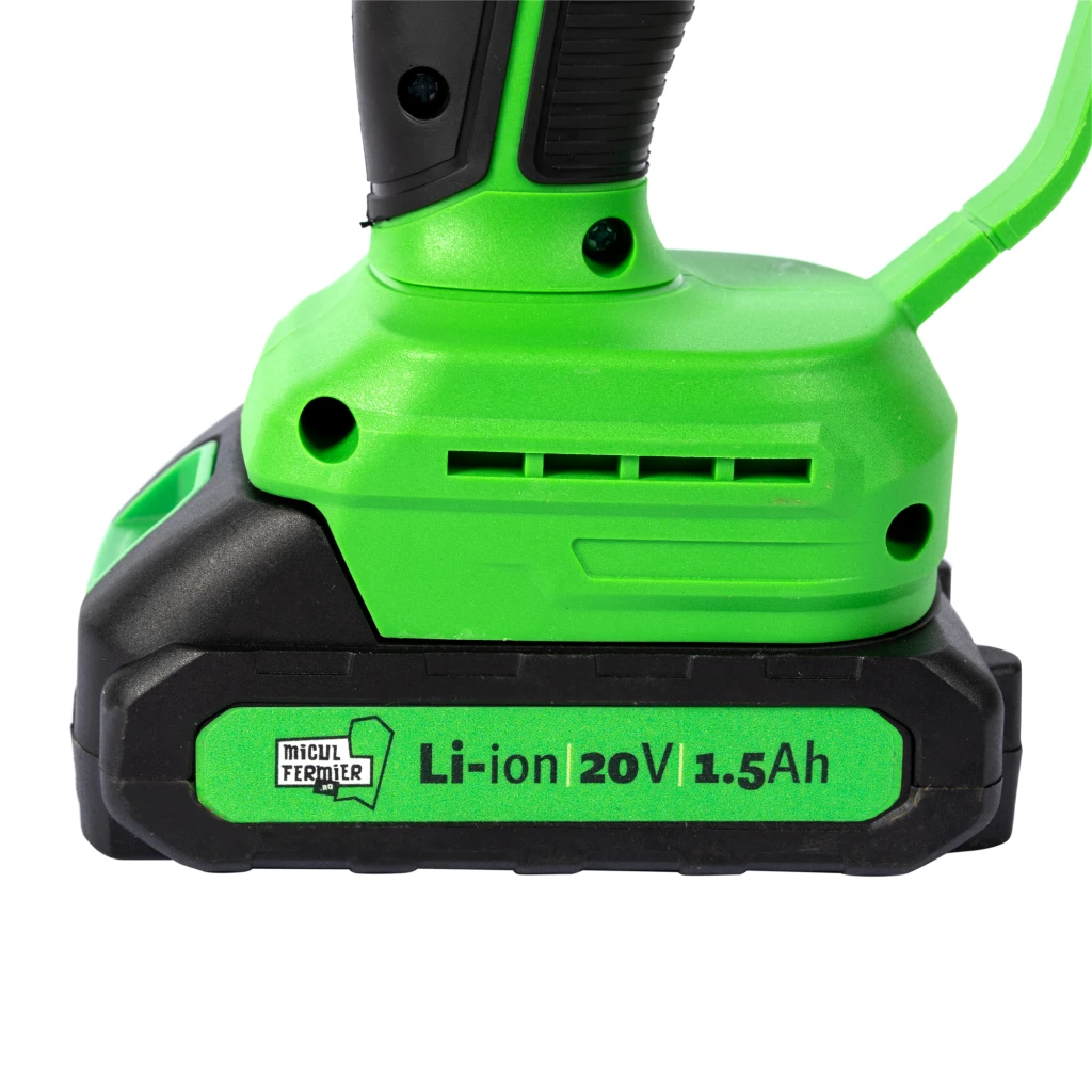 Аккумуляторная пила с двумя цепями и двумя шинами micul fermier 20v 12