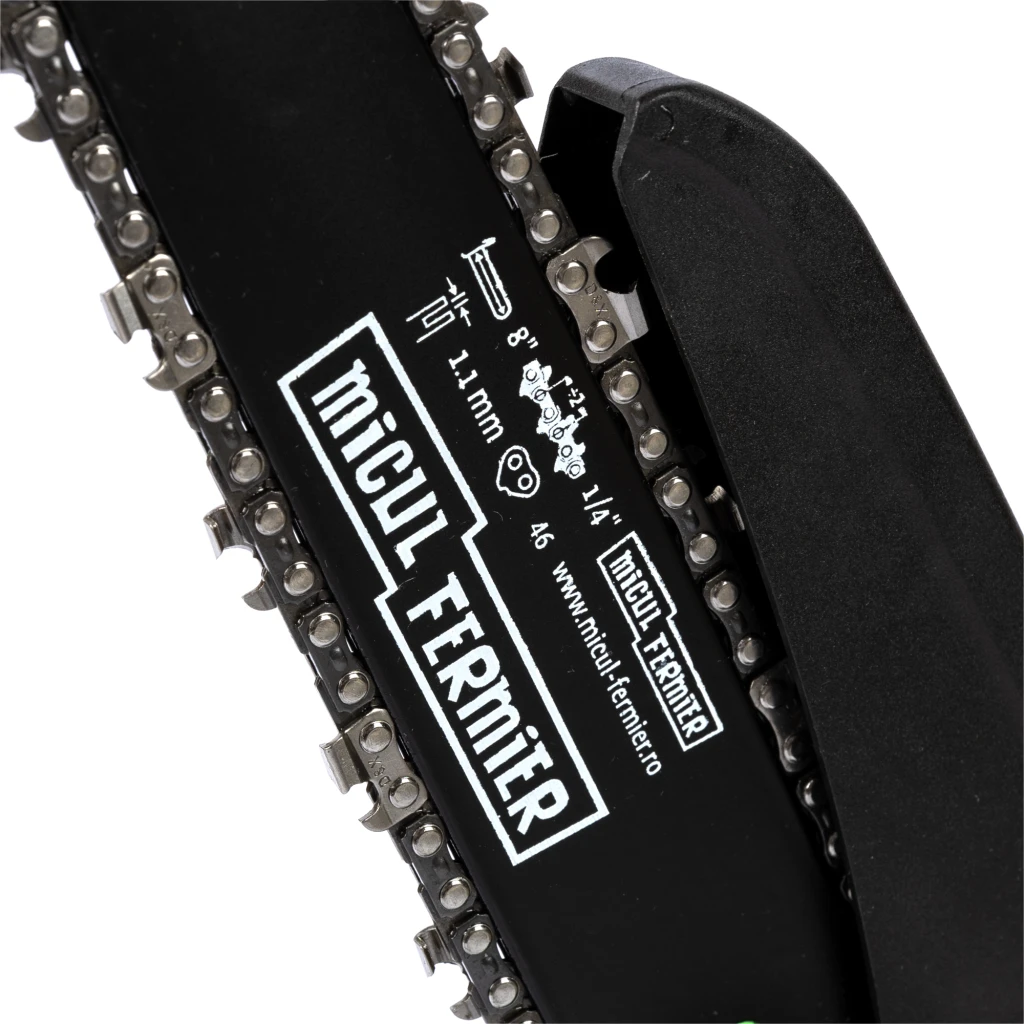 Аккумуляторная пила с двумя цепями и двумя шинами micul fermier 20v 8