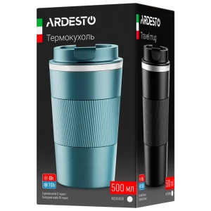 Cană termos ardesto ar2650db, 0,5l, albastru-închis Thumbnail 4