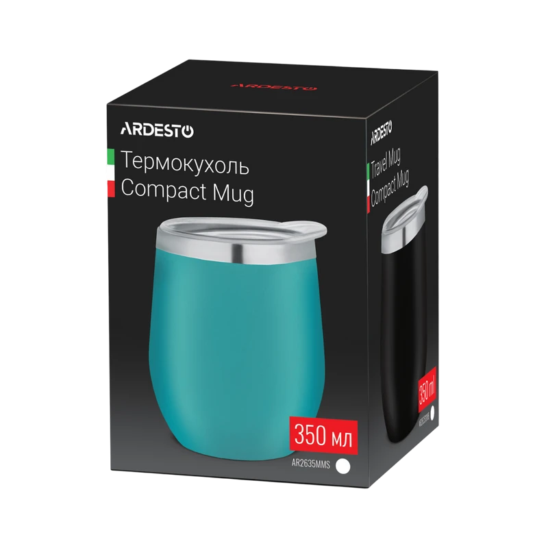 Cană termos ardesto ar2635mms, 0,35l, albastru deschis 2