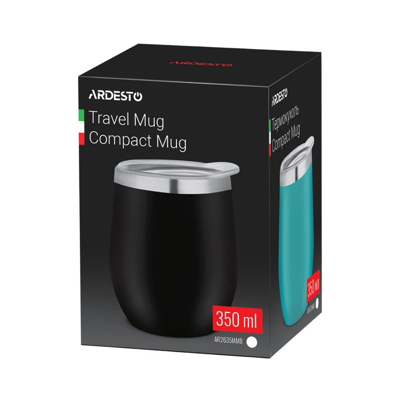 Термокружка ardesto ar2635mmb, 0,35л, чёрный 4