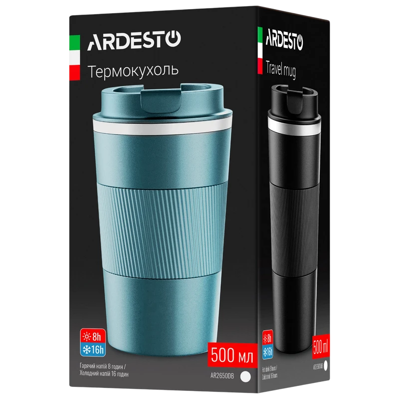 Cană termos ardesto ar2650gt, 0,5l, verde 3