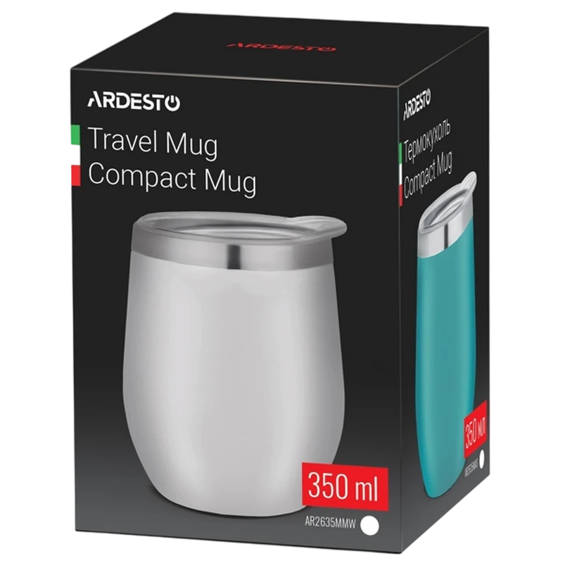 Cană termos ardesto ar2635mmw, 0,35l, alb 2