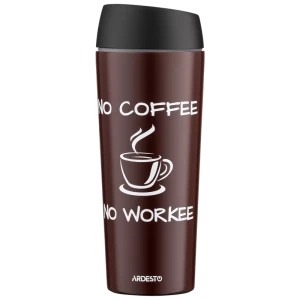 Cană termos ardesto ar2645cb, 0,45l, cafeniu