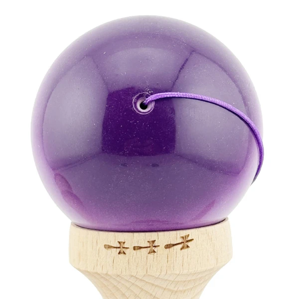 "kendama flippy x original", profesională, rulment metalic, ața 55 cm, ultra aderent, cupe mari, 7 х 6 х 18 cm, mov-alb 8