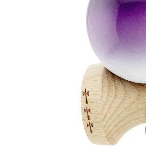 "kendama flippy x original", profesională, rulment metalic, ața 55 cm, ultra aderent, cupe mari, 7 х 6 х 18 cm, mov-alb Thumbnail 9