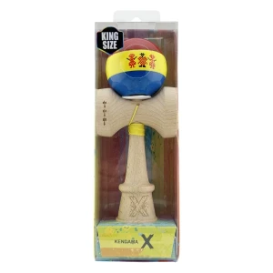 «kendama super sticky x original», profesională, rulment metalic, ața 62/65 cm, ultra aderent, king size 7.5 x 6 x 18 cm, stil romanesc Thumbnail 3