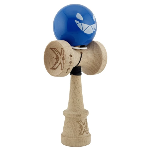 «kendama super sticky x original», rulment metalic, ața 62/65 cm, king size 7.5 x 6 x 18 cm, "crazy smile" 5