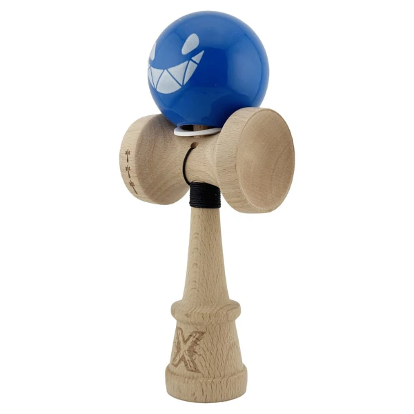 «kendama super sticky x original», rulment metalic, ața 62/65 cm, king size 7.5 x 6 x 18 cm, "crazy smile" 4