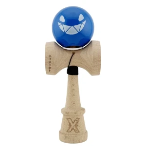 «kendama super sticky x original», rulment metalic, ața 62/65 cm, king size 7.5 x 6 x 18 cm, "crazy smile" Thumbnail 2