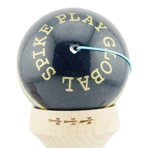 «kendama royal spike x original», profesională, rulment metalic, ața 62/65 cm, ultra aderent, king size 7.5 x 6 x 18 cm, inel albastru inchis Thumbnail 6