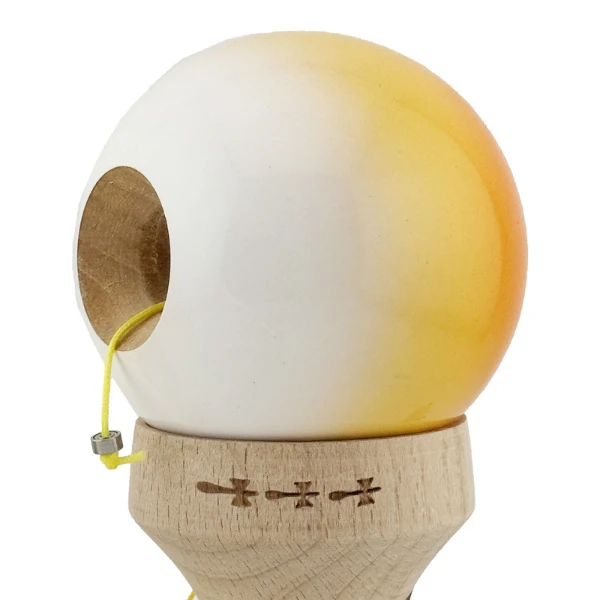 «kendama super sticky x original», rulment metalic, ața 62/65 cm, king size 7.5 x 6 x 18 cm, „gradient portocaliu" 11