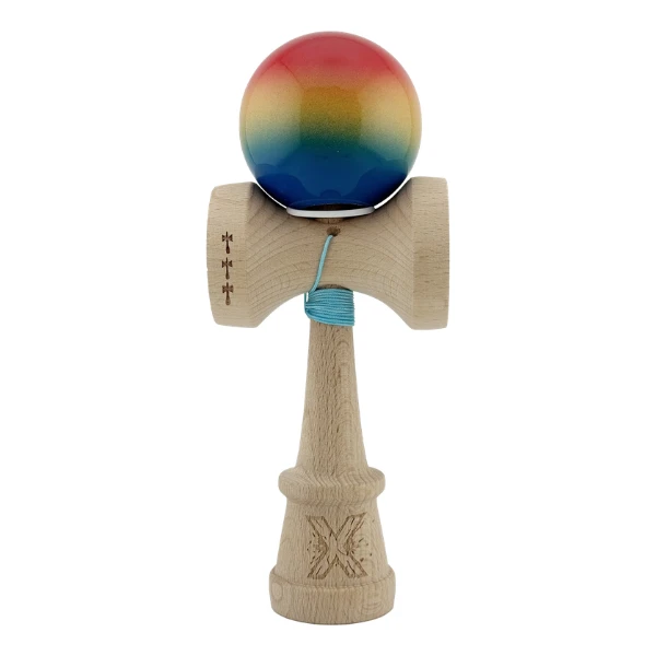«kendama super sticky x original», rulment metalic, ața 62/65 cm, king size 7.5 x 6 x 18 cm, „gradient" 2