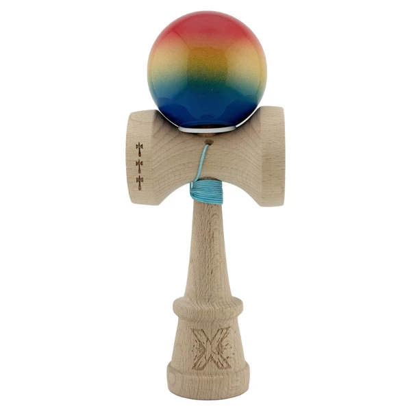 «kendama super sticky x original», rulment metalic, ața 62/65 cm, king size 7.5 x 6 x 18 cm, „gradient" 4