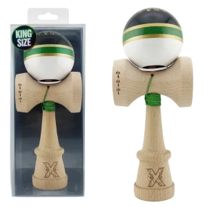 «kendama royal spike x original», profesională, rulment metalic, ața 62/65 cm, ultra aderent, king size 7.5 x 6 x 18 cm, inel verde Thumbnail 2