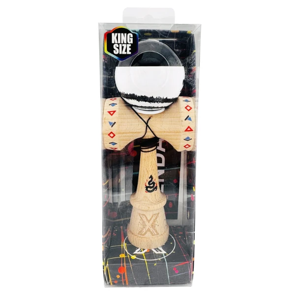 «kendama super sticky x original», rulment metalic, ața 62/65 cm, king size 7.5 x 6 x 18 cm, „dragon" 3
