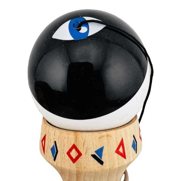 «kendama super sticky x original», rulment metalic, ața 62/65 cm, king size 7.5 x 6 x 18 cm, „dragon" 8