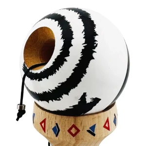 «kendama super sticky x original», rulment metalic, ața 62/65 cm, king size 7.5 x 6 x 18 cm, „dragon" Thumbnail 11