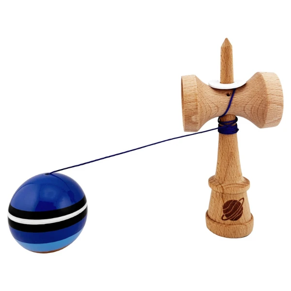 «kendama super sticky x original», rulment metalic, ața 62/65 cm, king size 7.5 x 6 x 18 cm, „saturn" 6