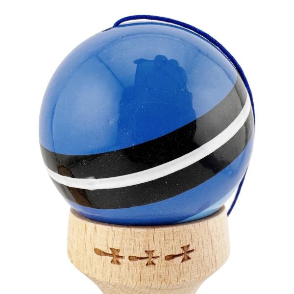 «kendama super sticky x original», rulment metalic, ața 62/65 cm, king size 7.5 x 6 x 18 cm, „saturn" 10
