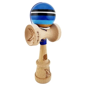 «kendama super sticky x original», rulment metalic, ața 62/65 cm, king size 7.5 x 6 x 18 cm, „saturn" Thumbnail 5