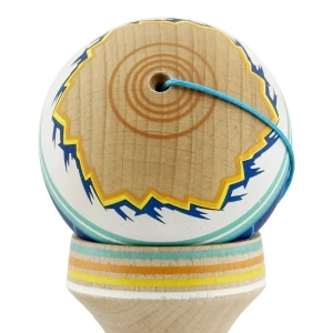 «kendama super sticky x original», rulment metalic, ața 62/65 cm, king size 7.5 x 6 x 18 cm, „munți" Thumbnail 11