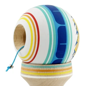 «kendama super sticky x original», rulment metalic, ața 62/65 cm, king size 7.5 x 6 x 18 cm, „munți" Thumbnail 7