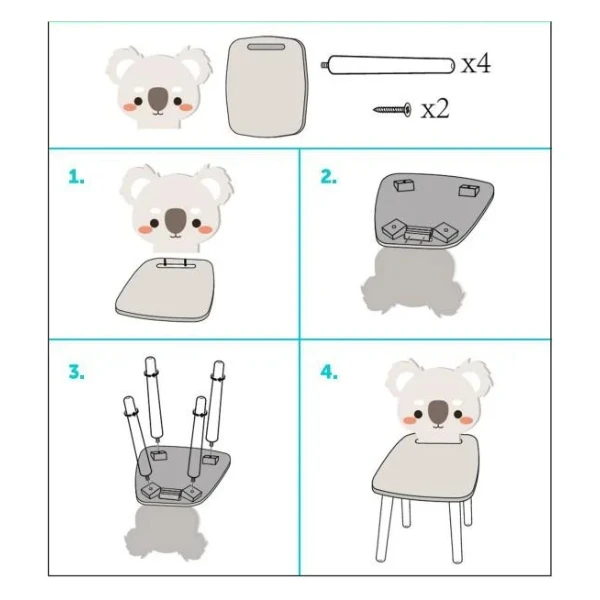 Scăunel pentru copii u-grow „koala” 4