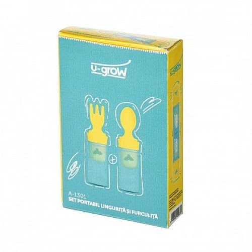 Set portabil lingurita si furculita, u-grow 3