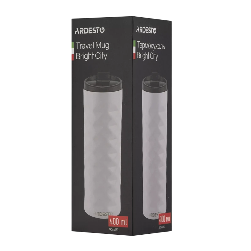 Термокружка ardesto ar2640bg, 0,4л, бежевый 2