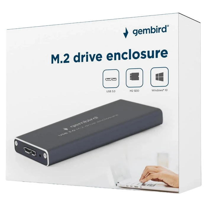 Портативный корпус для ssd gembird ee2280-u3c-01, серый 6