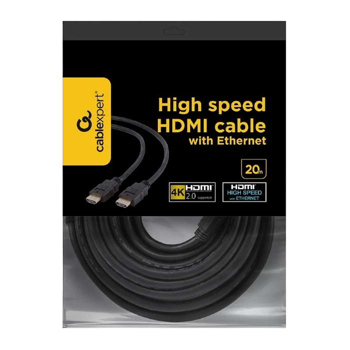 Видео кабель cablexpert cc-hdmi4-20m, hdmi (m) - hdmi (m), 20м, чёрный 2