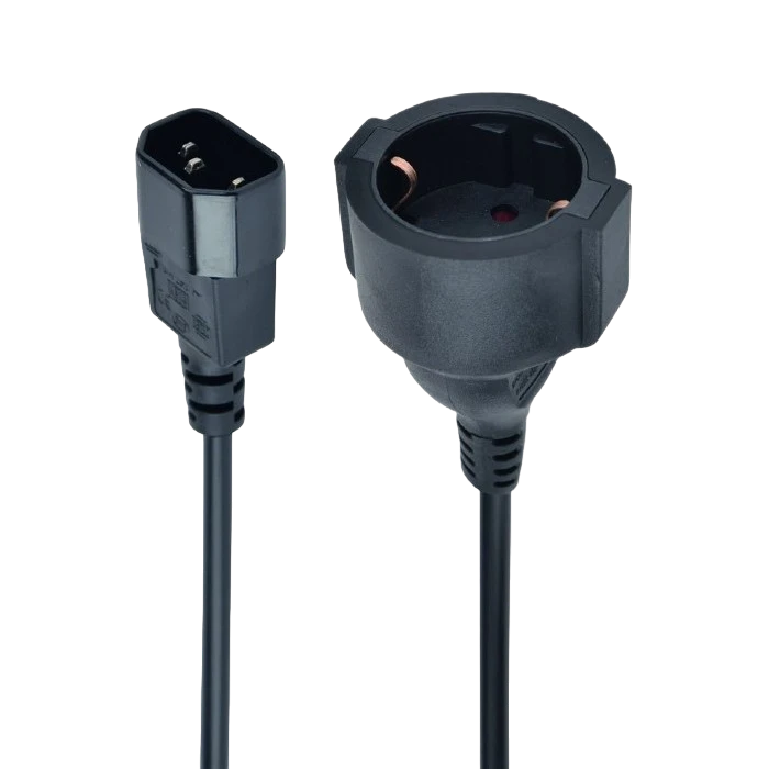 Cablu adaptor de alimentare cablexpert pc-sfc14m-01, 0,2m, negru 3
