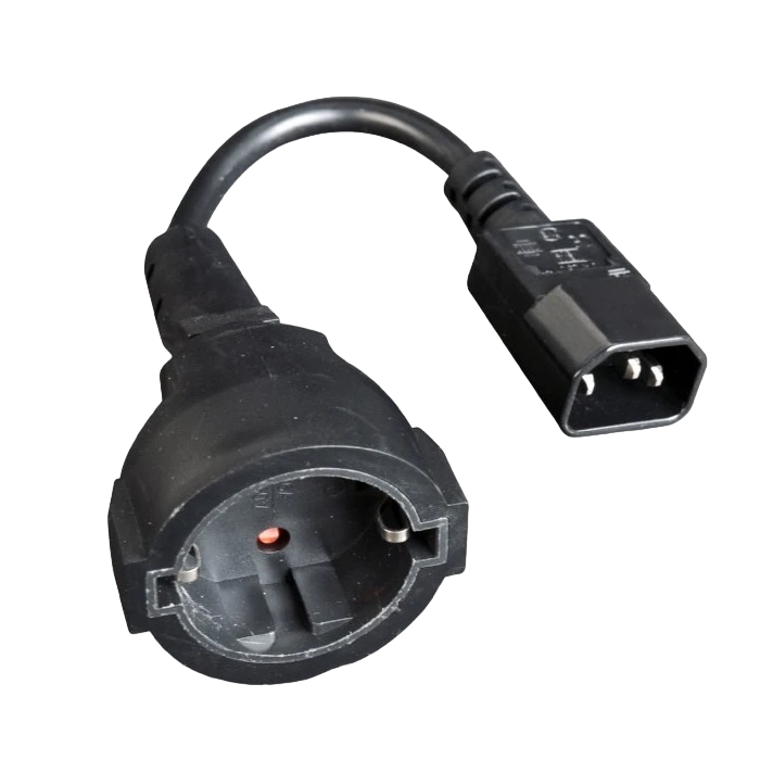 Кабель-адаптер питания cablexpert pc-sfc14m-01, 0,2м, чёрный 5