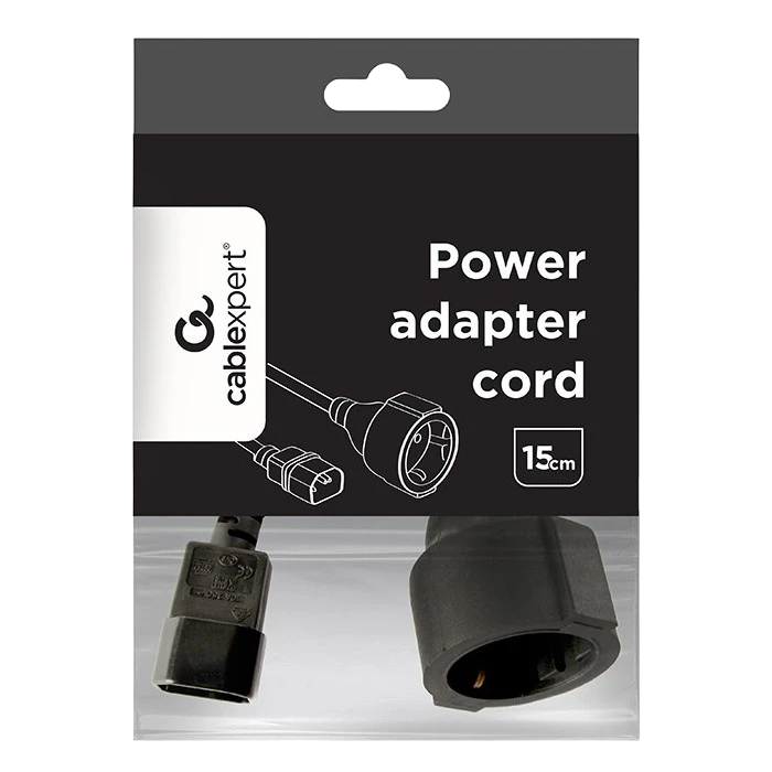Кабель-адаптер питания cablexpert pc-sfc14m-01, 0,2м, чёрный 3