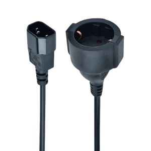 Кабель-адаптер питания cablexpert pc-sfc14m-01, 0,2м, чёрный