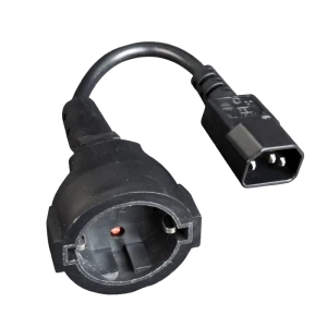 Кабель-адаптер питания cablexpert pc-sfc14m-01, 0,2м, чёрный Thumbnail 5