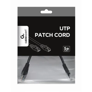 Patch cord cablexpert pp12-0.25m/bk, cat5e utp, 0,25m, negru Thumbnail 5