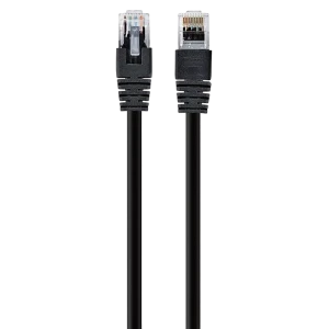 Патч-корд cablexpert pp12-0.25m/bk, cat5e utp, 0,25м, чёрный