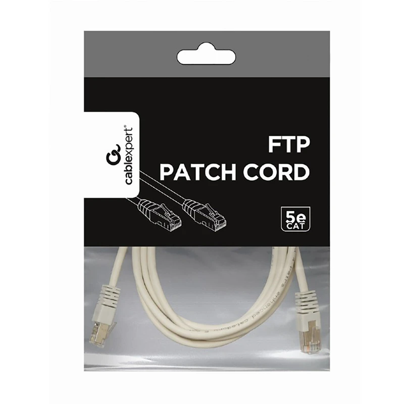 Патч-корд cablexpert pp22-0.25m, cat5e ftp, 0,25м, серый 3