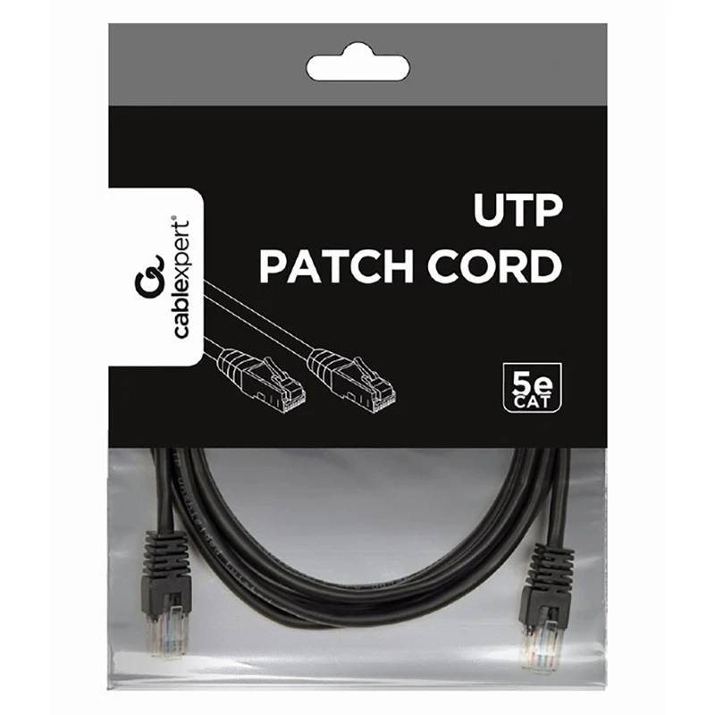 Patch cord cablexpert pp12-3m/bk, cat5e utp, 3m, negru 7