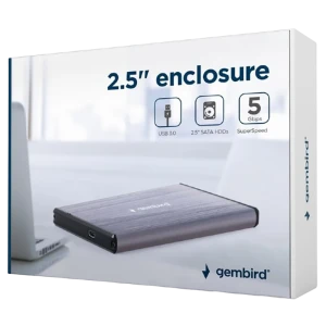 Carcasă externă gembird ee2-u3s-3-lg, , gri (ee2-u3s-3-lg) Thumbnail 3