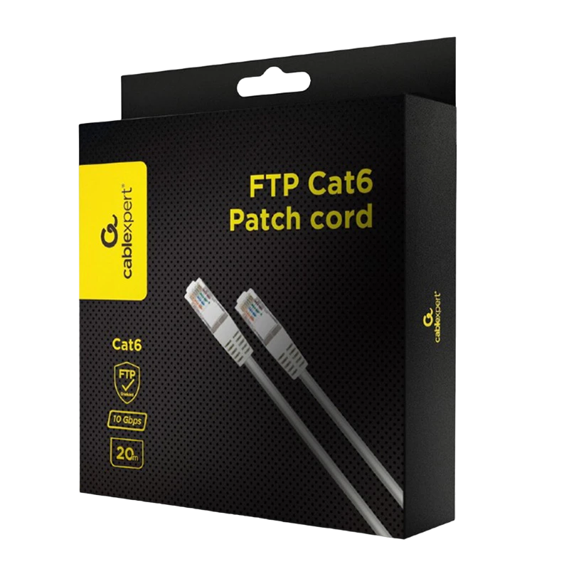 Patch cord cablexpert ppb6-20m, cat6 ftp , 20m, alb 3
