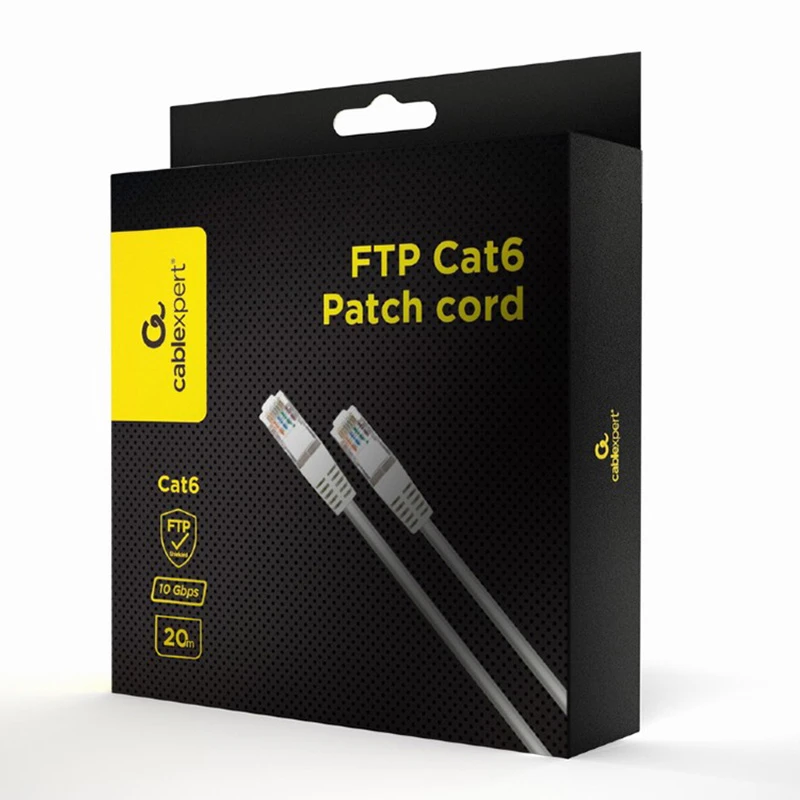 Patch cord cablexpert ppb6-20m, cat6 ftp , 20m, alb 4