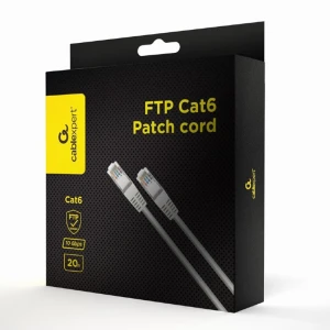 Patch cord cablexpert ppb6-20m, cat6 ftp , 20m, alb Thumbnail 4