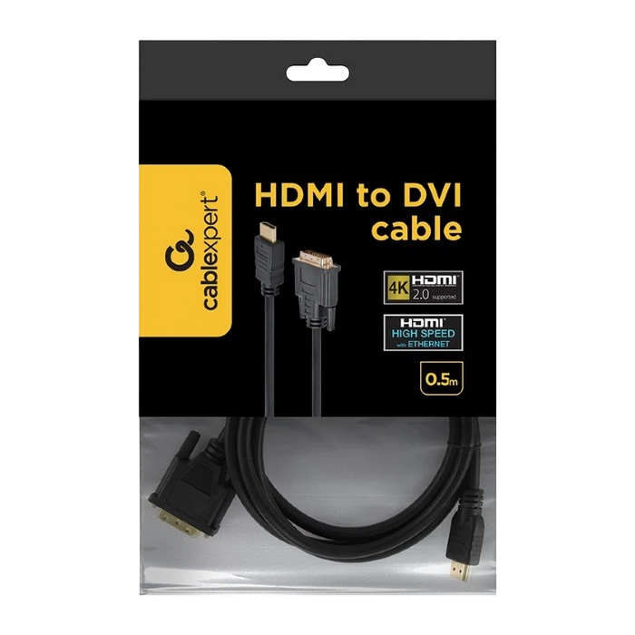 Cablu video cablexpert cc-hdmi-dvi-6, hdmi (m) - dvi-d (m), 1,8m, negru 7