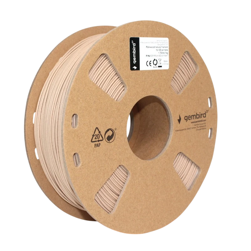 Filament pentru imprimantă 3d gembird 3dp-pla-wd-01-nat, pla, natural, 1.75 mm, 1kg 2